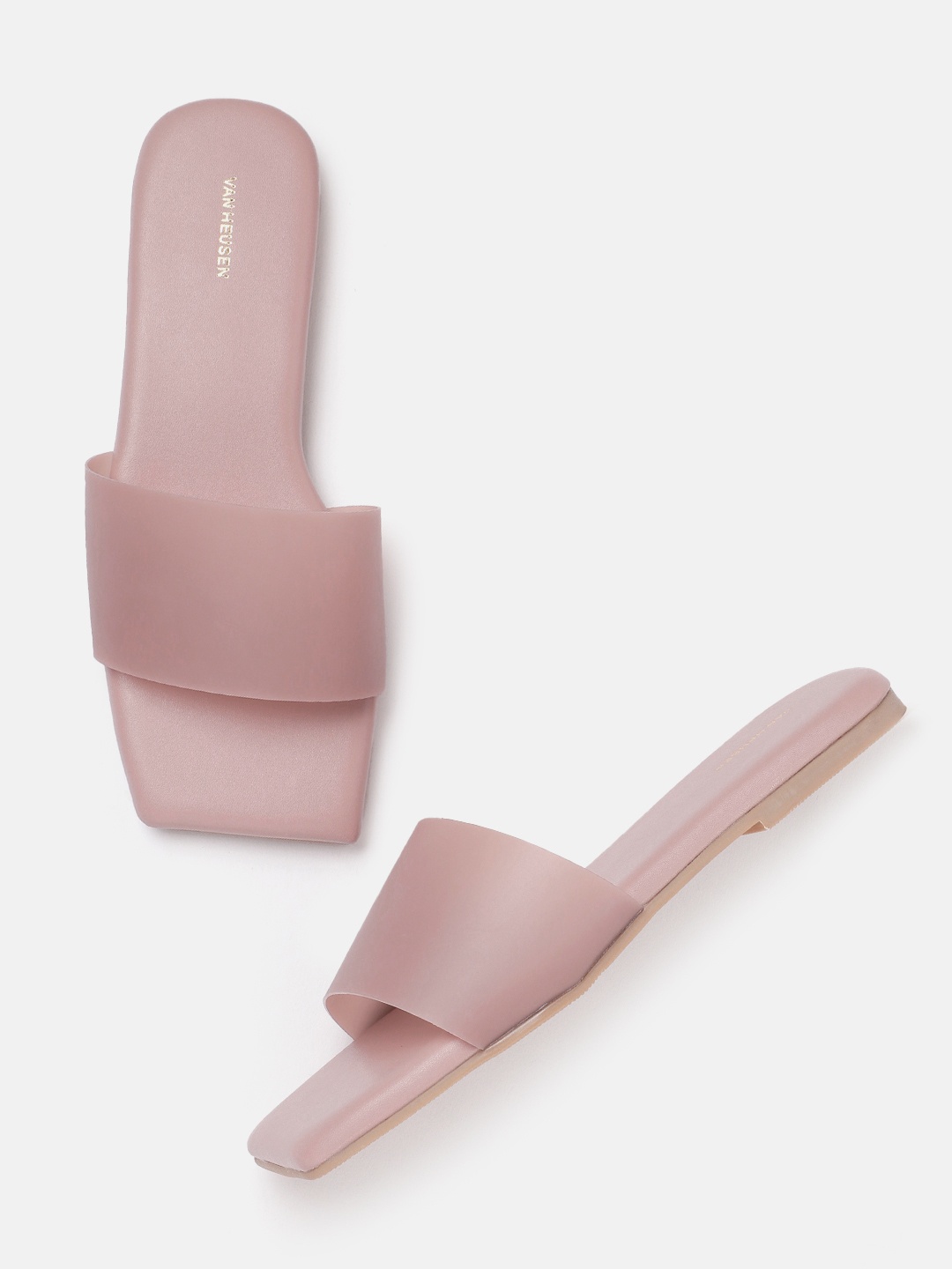 

Van Heusen Woman Open Toe Flats, Mauve