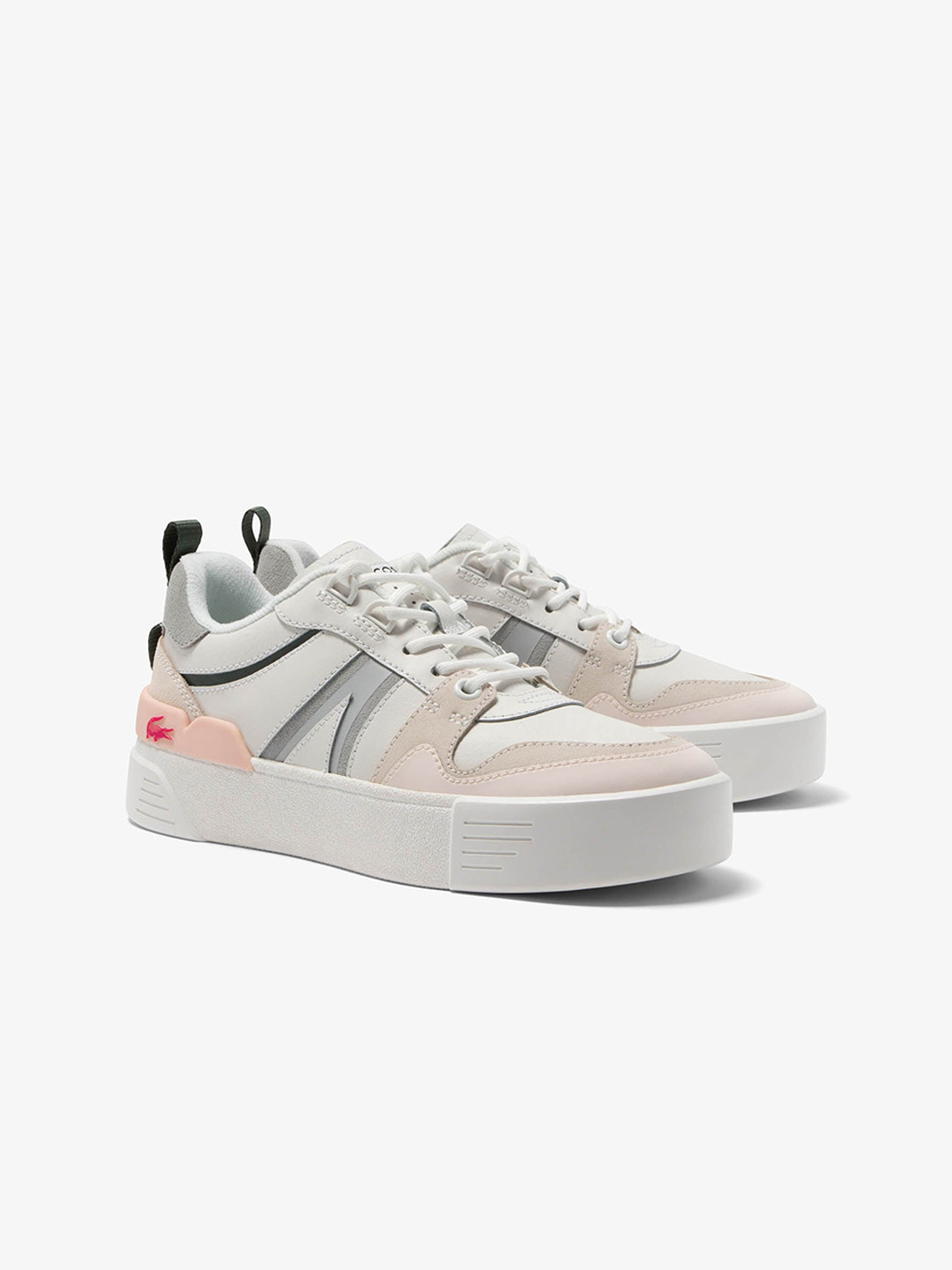 

Lacoste Women Custom Orthotics Leather & Mesh Sneakers, White