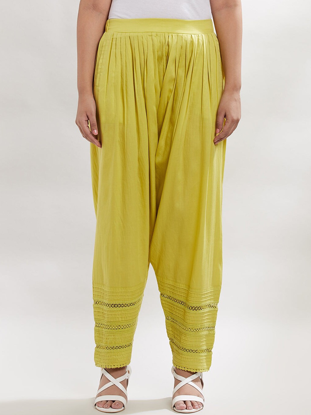 

Lakshita Women Pure Cotton Salwar, Green