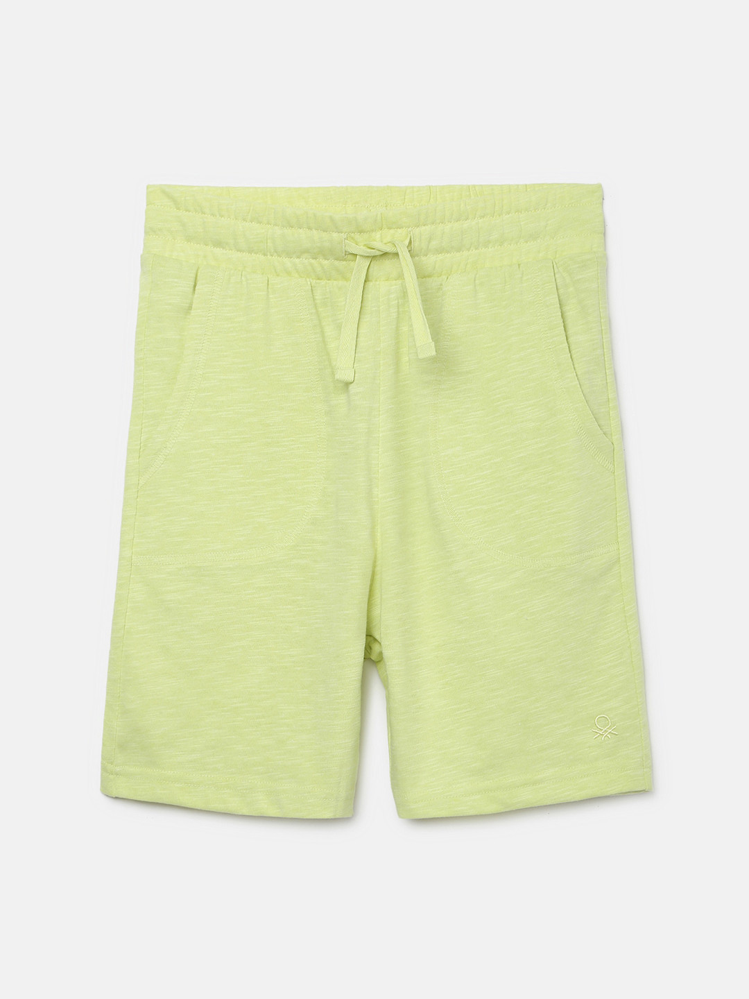 

United Colors of Benetton Boys Mid-Rise Shorts, Lime green