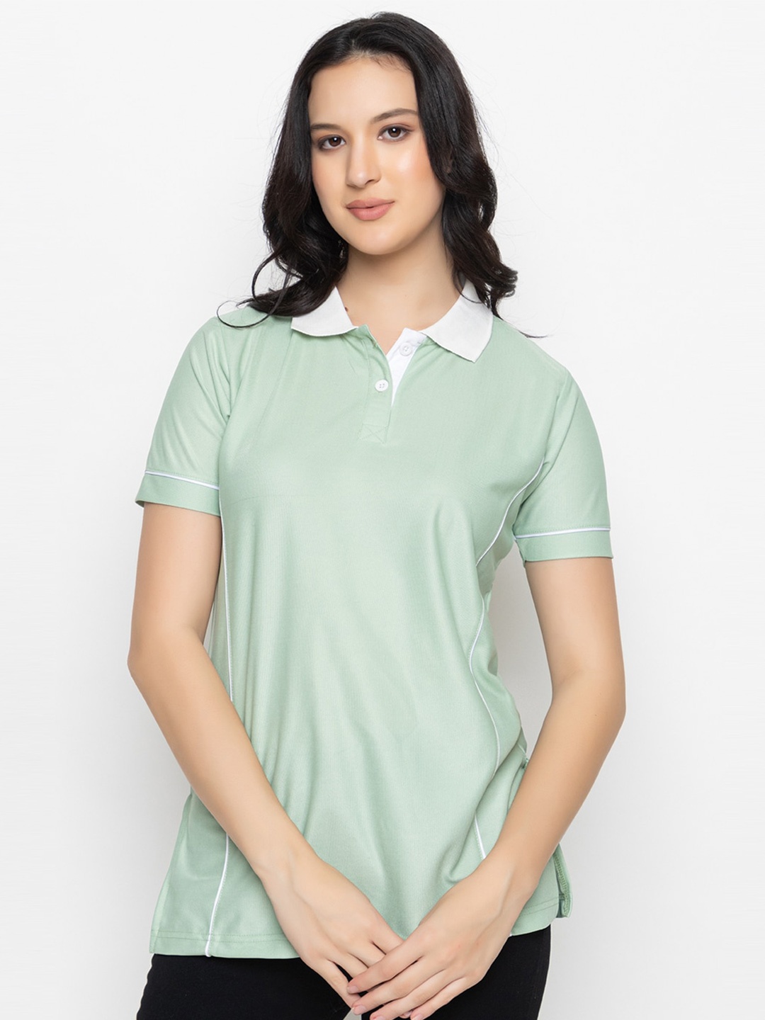 

KEPA Polo Collar Short Sleeves T-shirt, Sea green