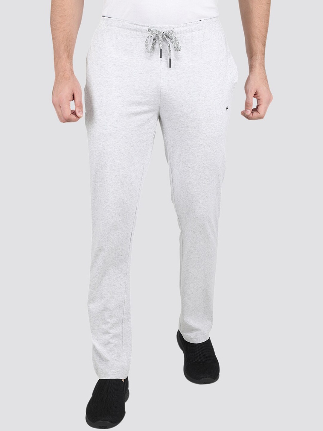 

Monte Carlo Men Mid-Rise Cotton Track Pants, White