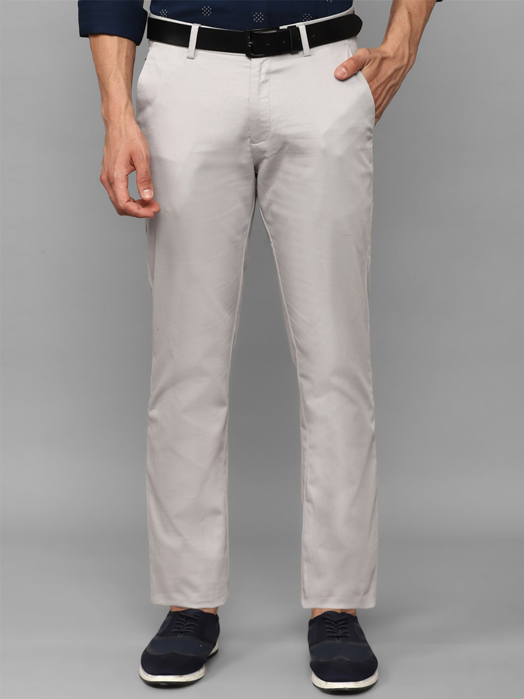 

Allen Solly Men Mid-Rise Chinos Trousers, Grey