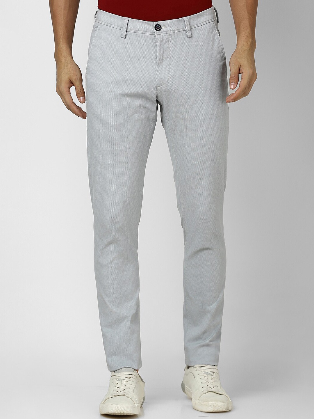 

Van Heusen Sport Men Slim Fit Mid-Rise Trousers, Grey