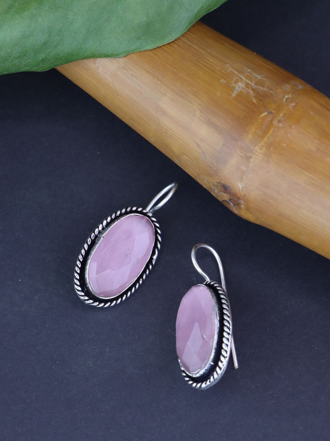 

I Jewels Contemporary Drop Earrings, Pink