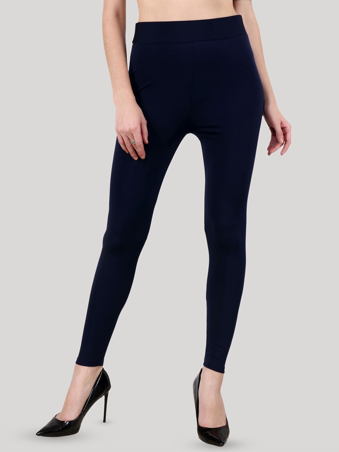 

Popwings Women Skinny Fit Jeggings, Navy blue