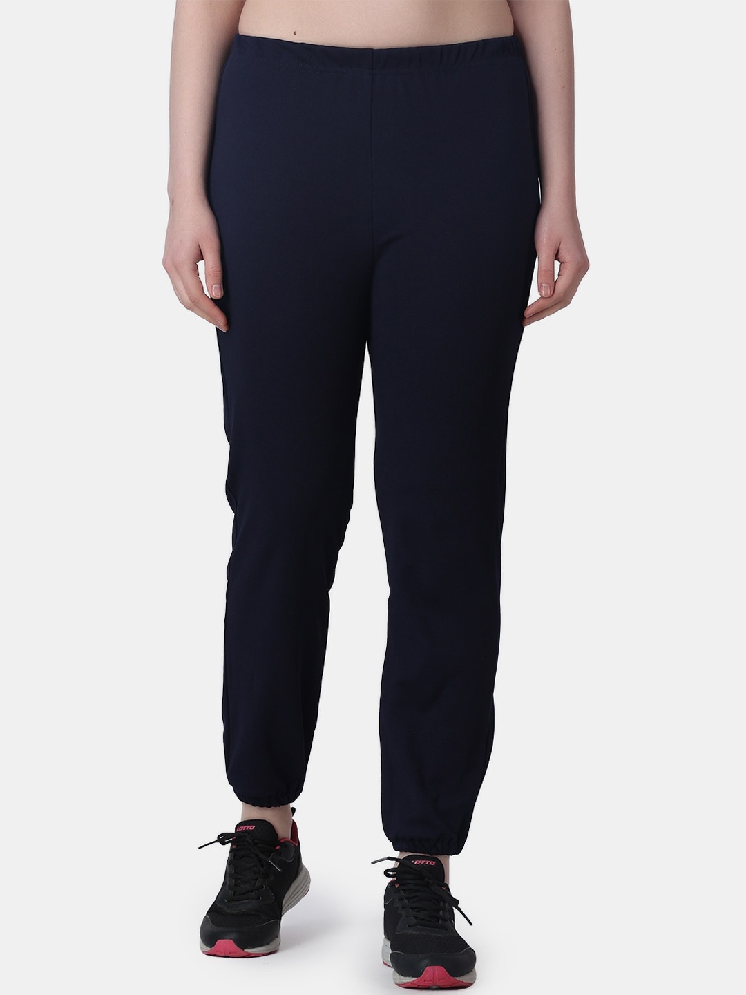 

Popwings Women Relaxed Loose Fit Trousers, Navy blue