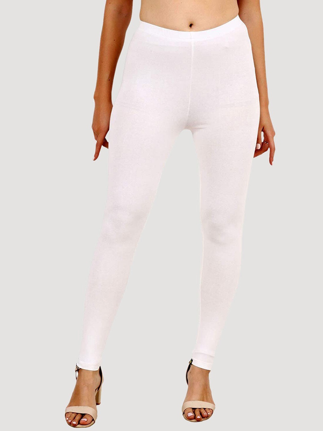 

Popwings Skinny Fit Ankle Length Leggings, White