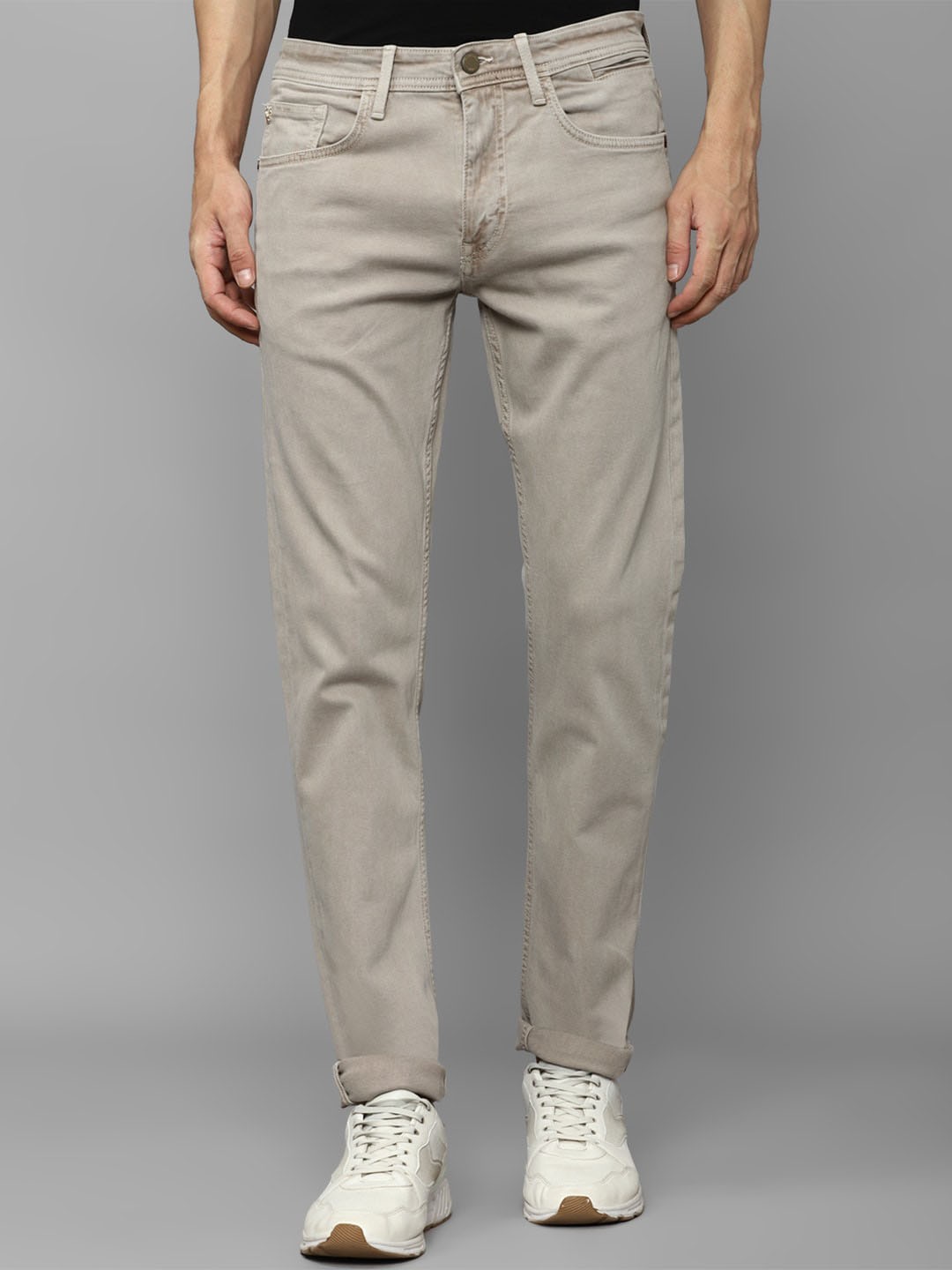 

Allen Solly Sport Men Skinny Fit Clean Look Stretchable Jeans, Grey