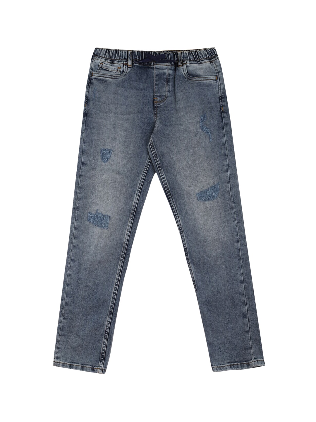 

Peter England Boys Slim Fit Mildly Distressed Light Fade Jeans, Blue