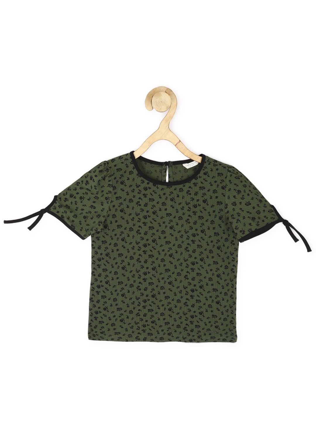 

Peter England Girls Abstract Printed Top, Green