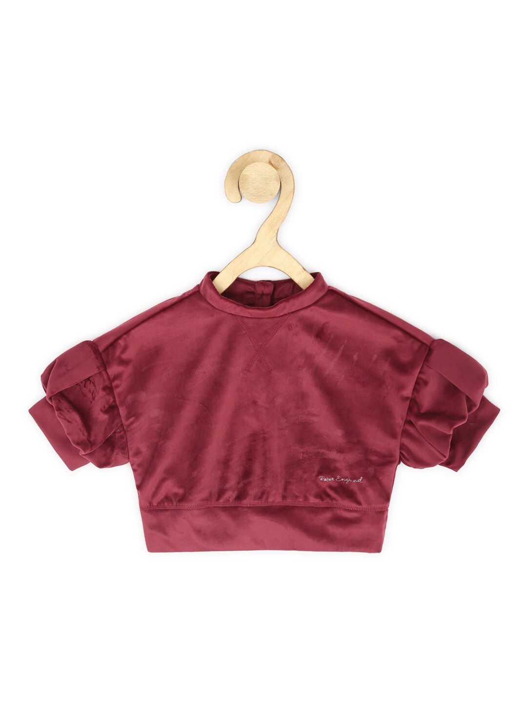 

Peter England Girls Puffed Sleeve Top, Maroon