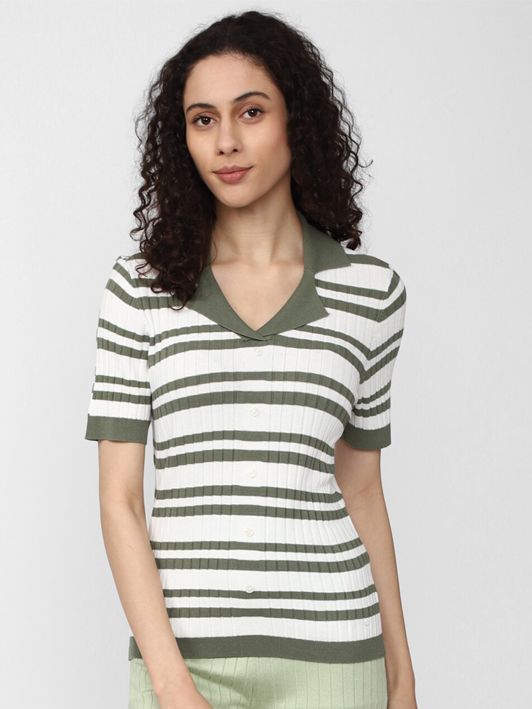 

Van Heusen Woman Horizontal Striped Top, White