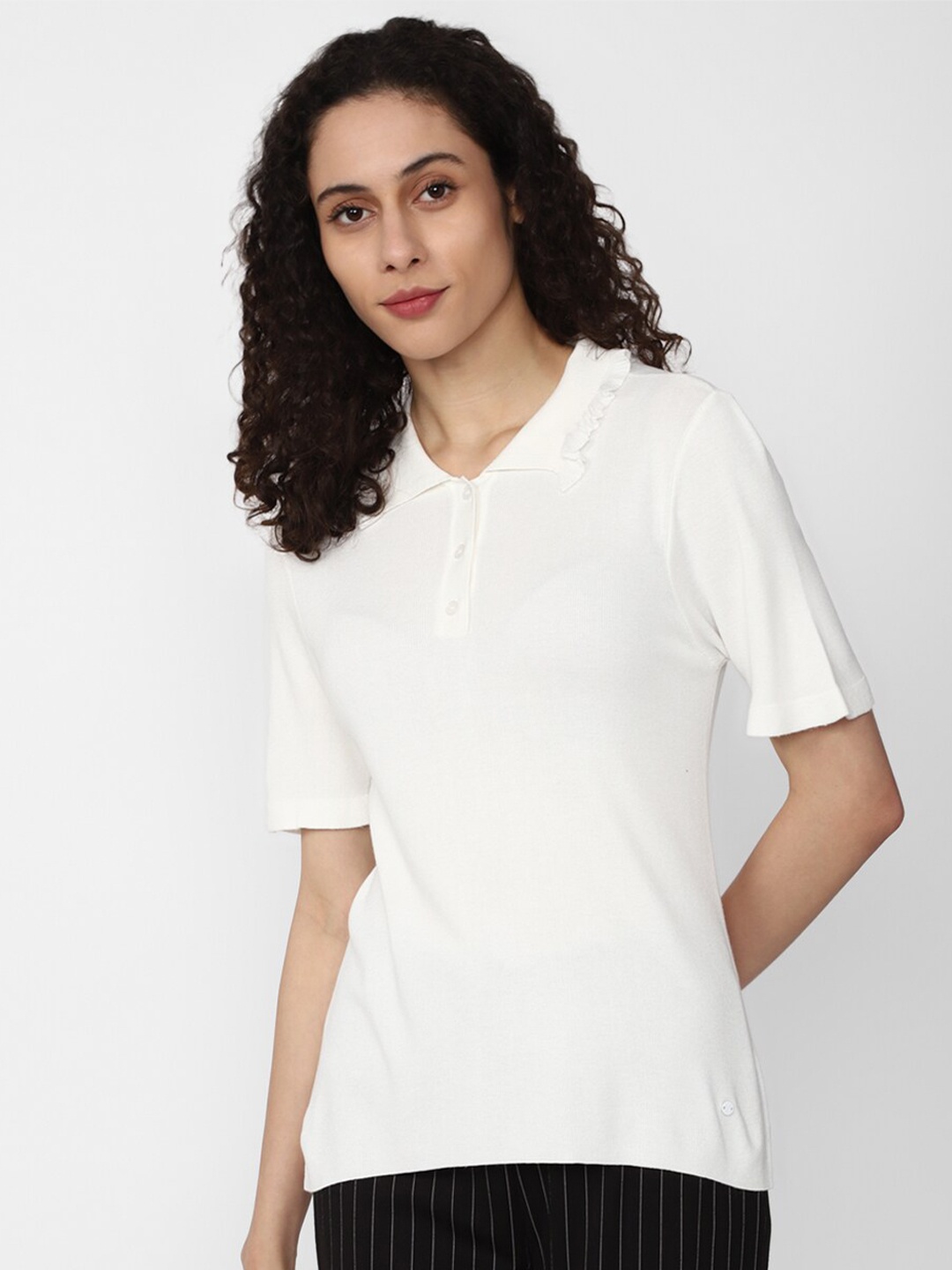 

Van Heusen Woman Shirt Collar Top, White