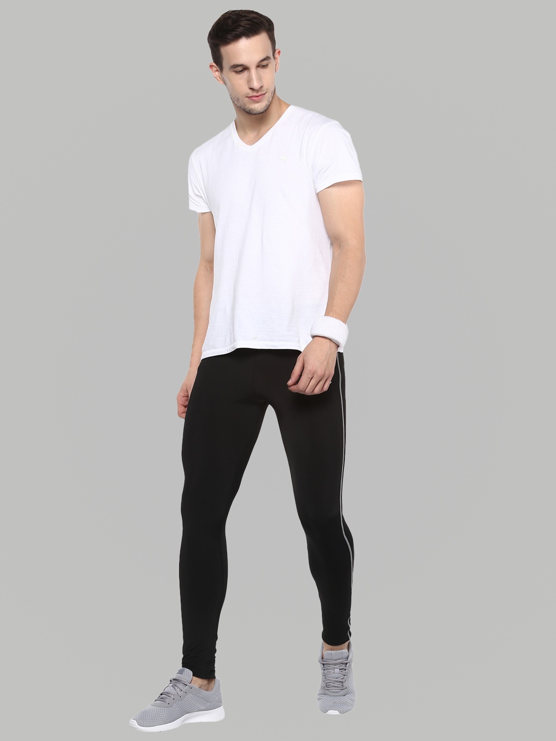 

NIVIA Men Compression Lower Track Pants, Black