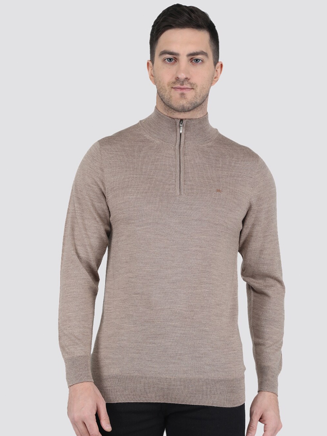 

Monte Carlo Men Woollen Turtle Neck Pullover Sweaters, Brown
