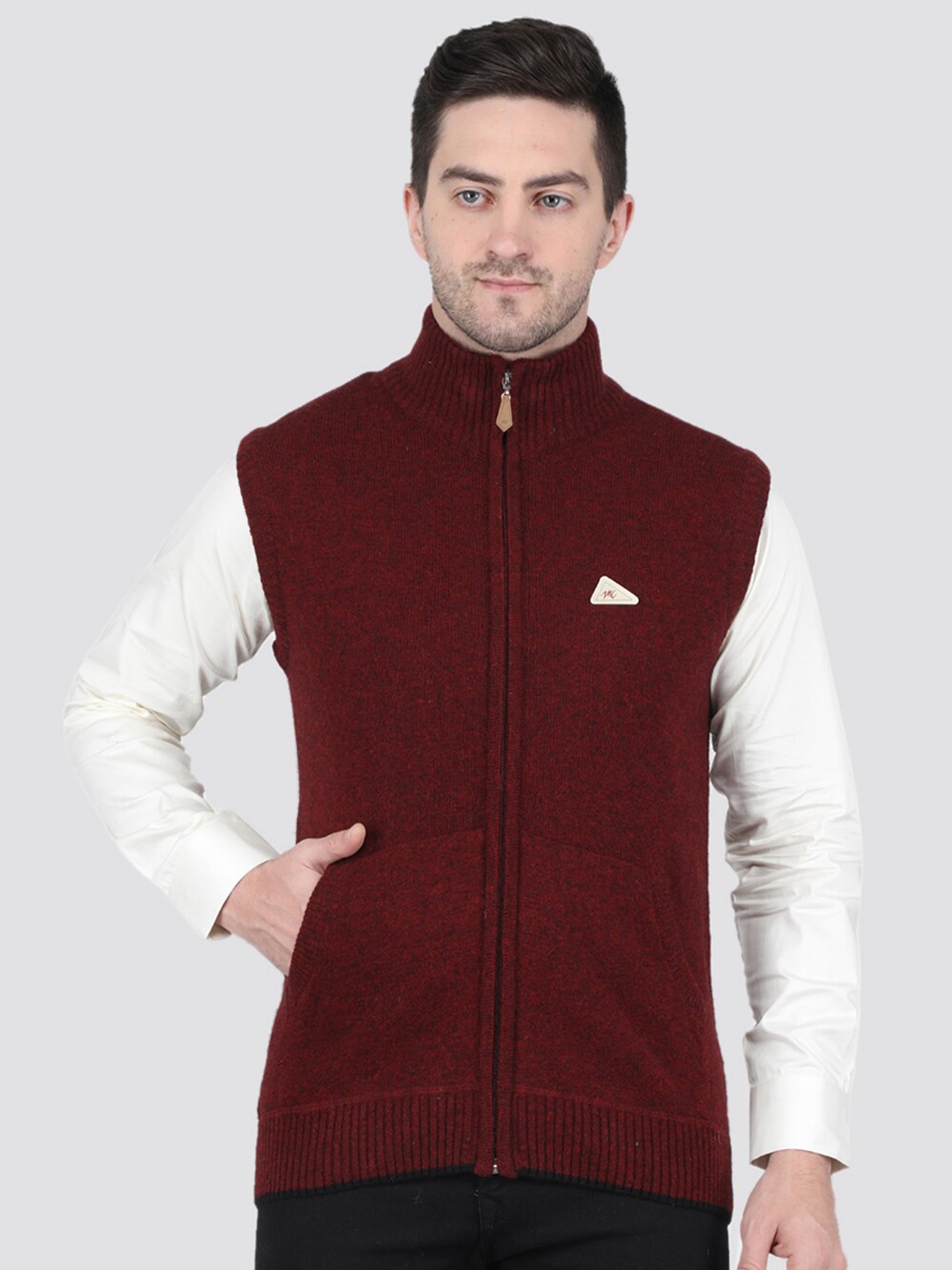 

Monte Carlo Woollen Cardigan, Maroon