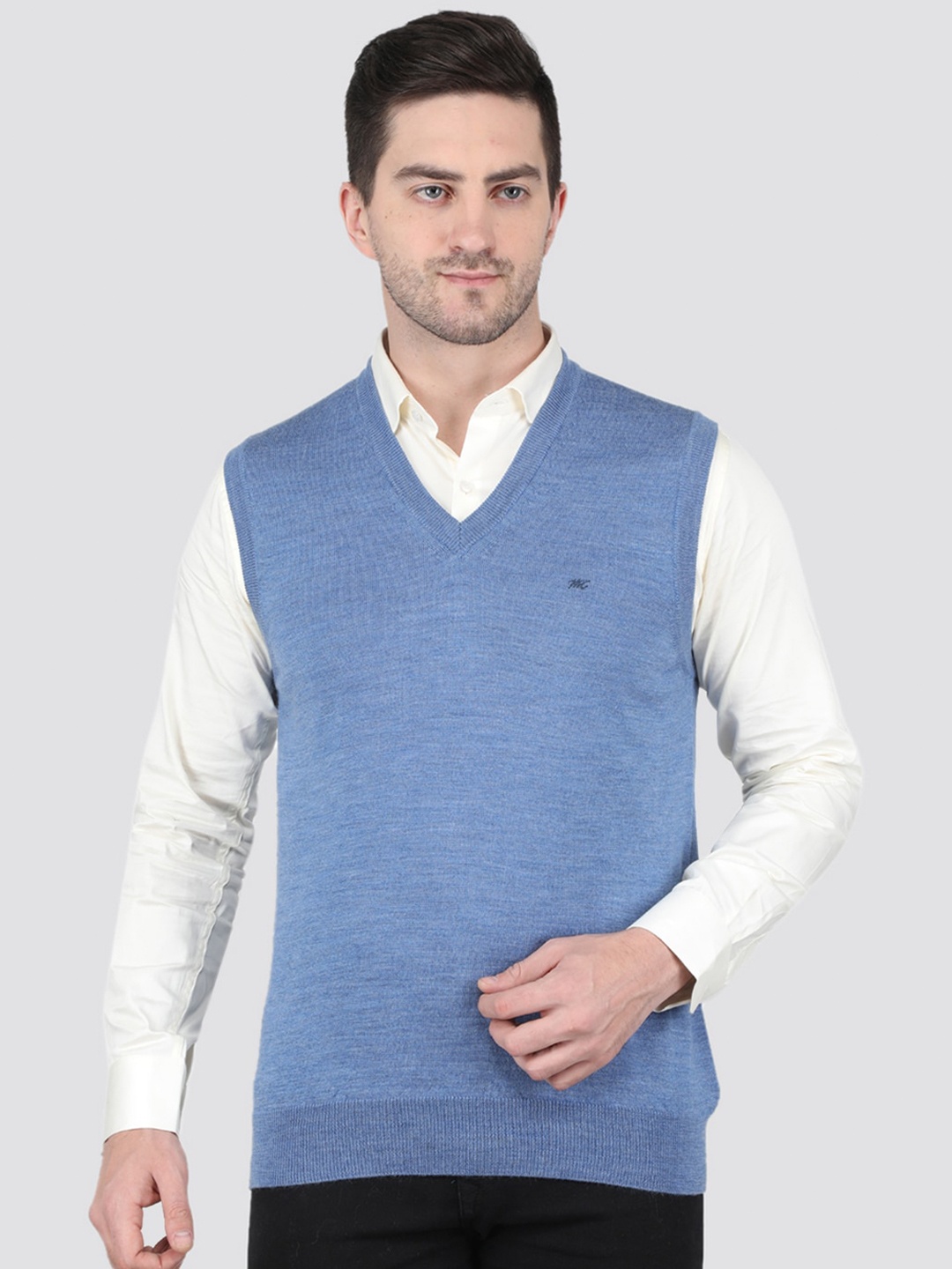 

Monte Carlo Woollen Sweater Vest, Blue