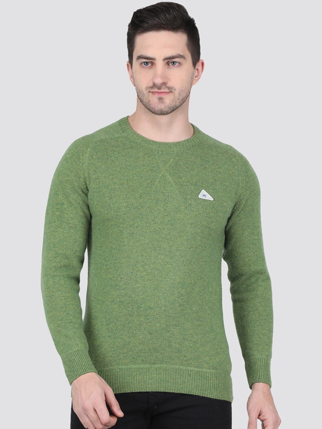 

Monte Carlo Men Woollen Pullover Sweaters, Green