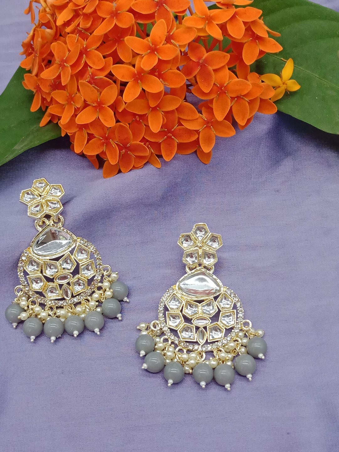 

AASHISH IMITATION Contemporary Drop Earrings, Gold