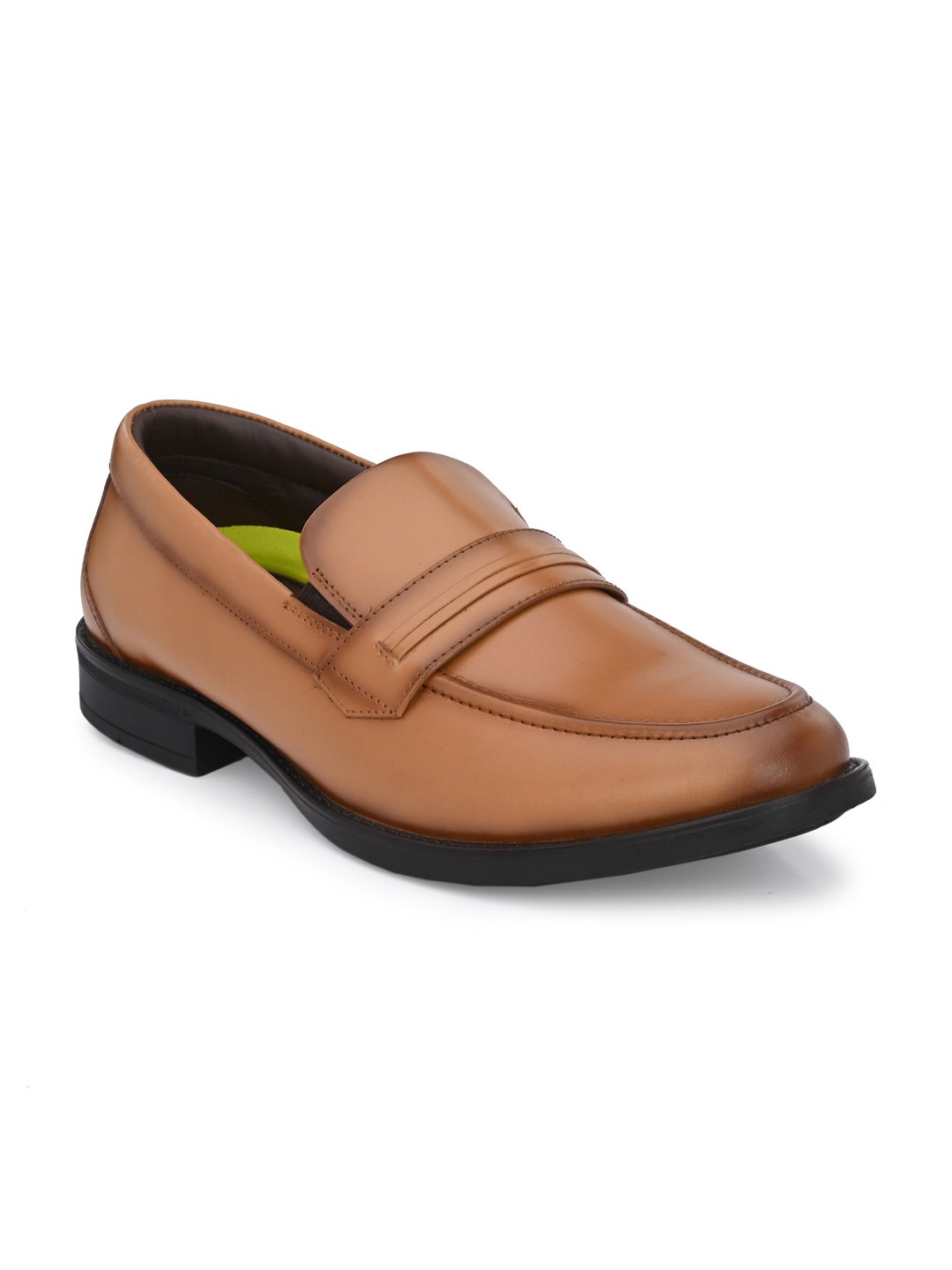 

Hitz Men Leather Formal Loafers, Tan