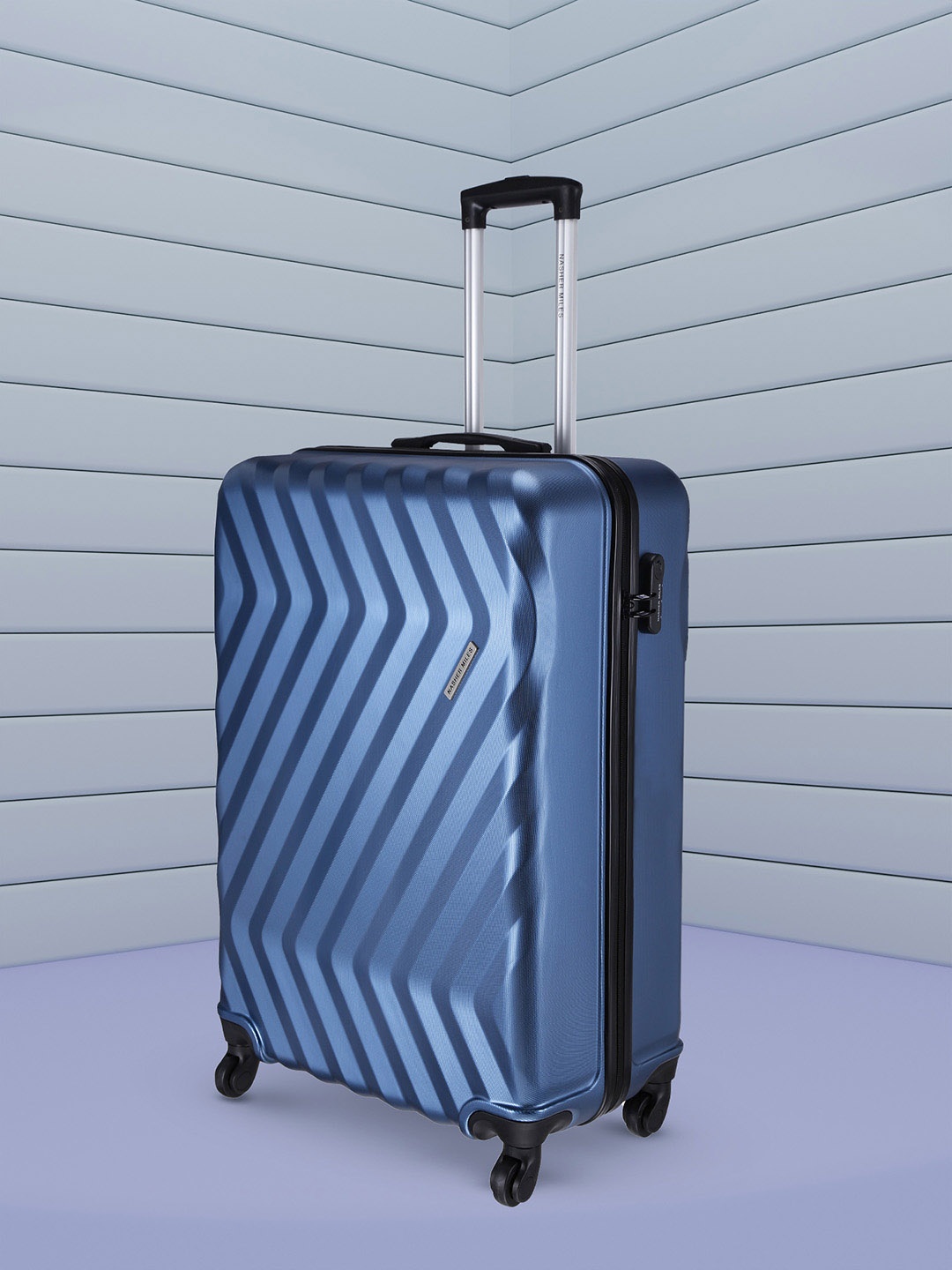 

Nasher Miles Hard-Sided TrolleySuitcase, Blue
