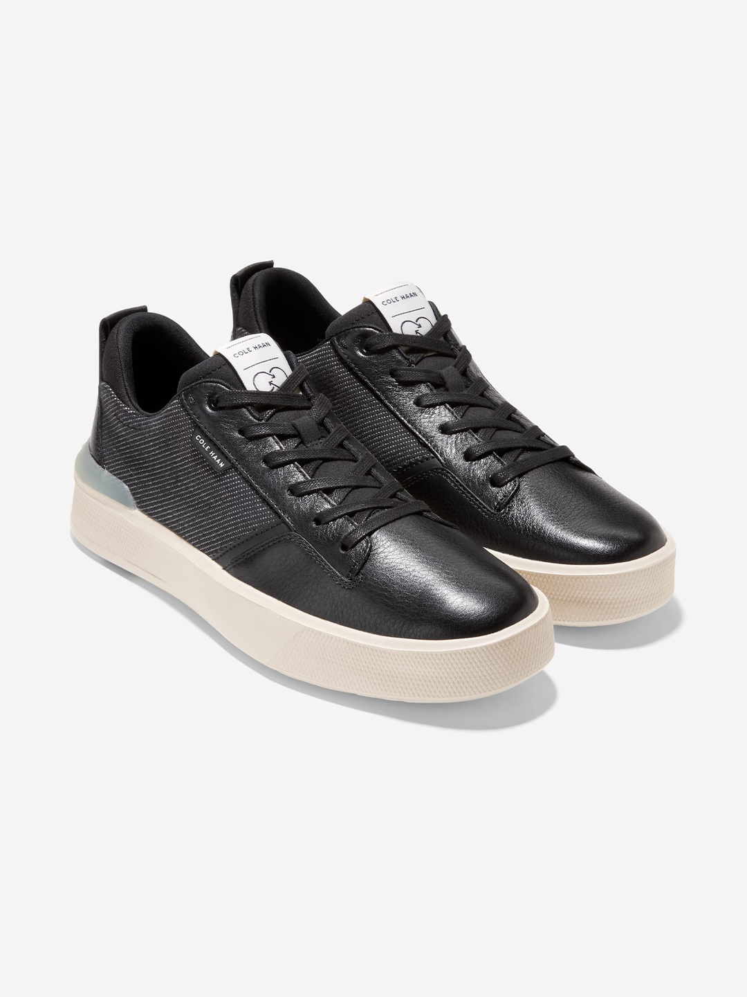 

Cole Haan Men Leather Grandpro Crew Sneakers, Black