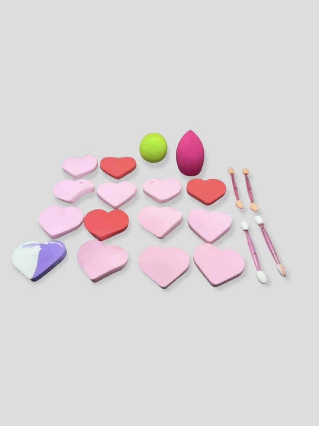 

FEELHIGH Set of 20 Makeup Powder Puff Sponge with Storage Jar, Pink