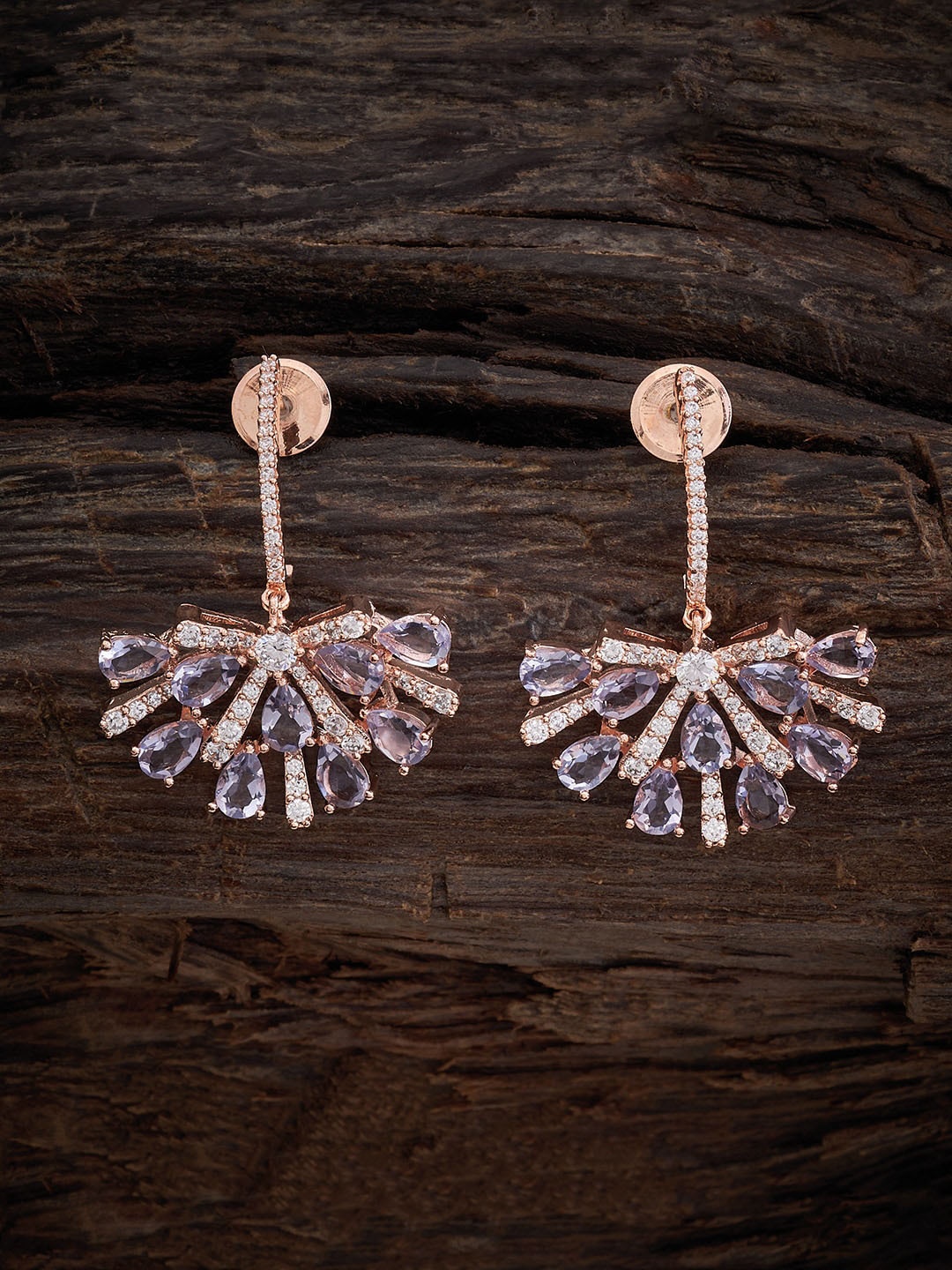 

Kushal's Fashion Jewellery Rose Gold-Plated Contemporary Drop Earrings