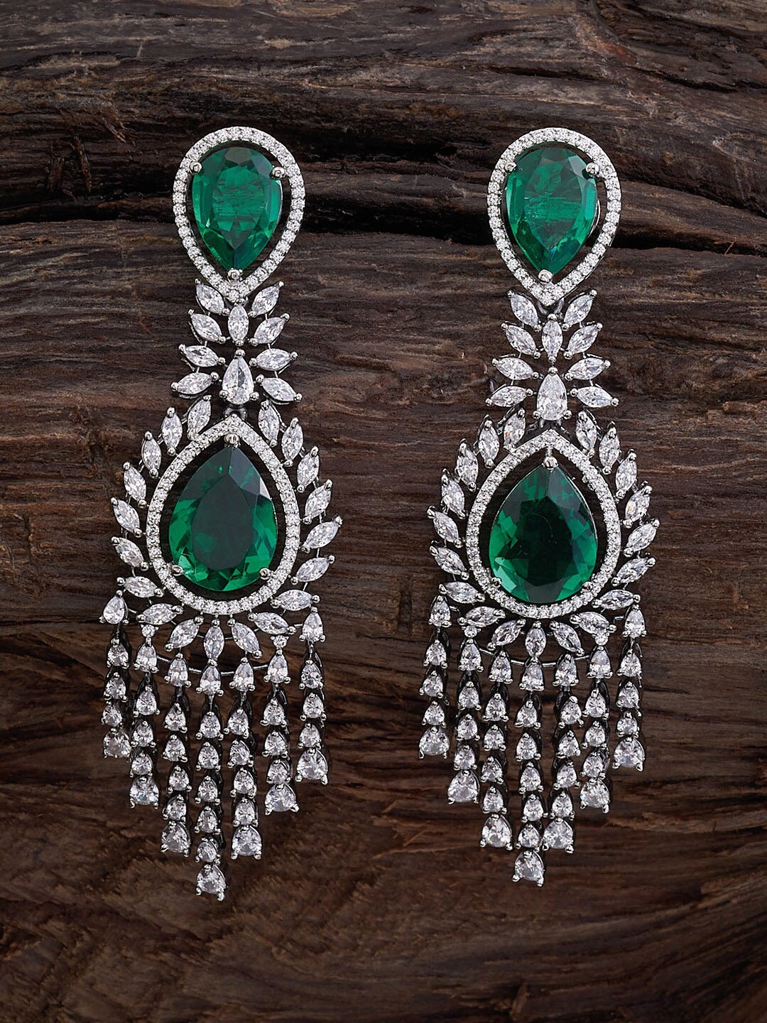 

Kushal's Fashion Jewellery Contemporary Drop Earrings, Green