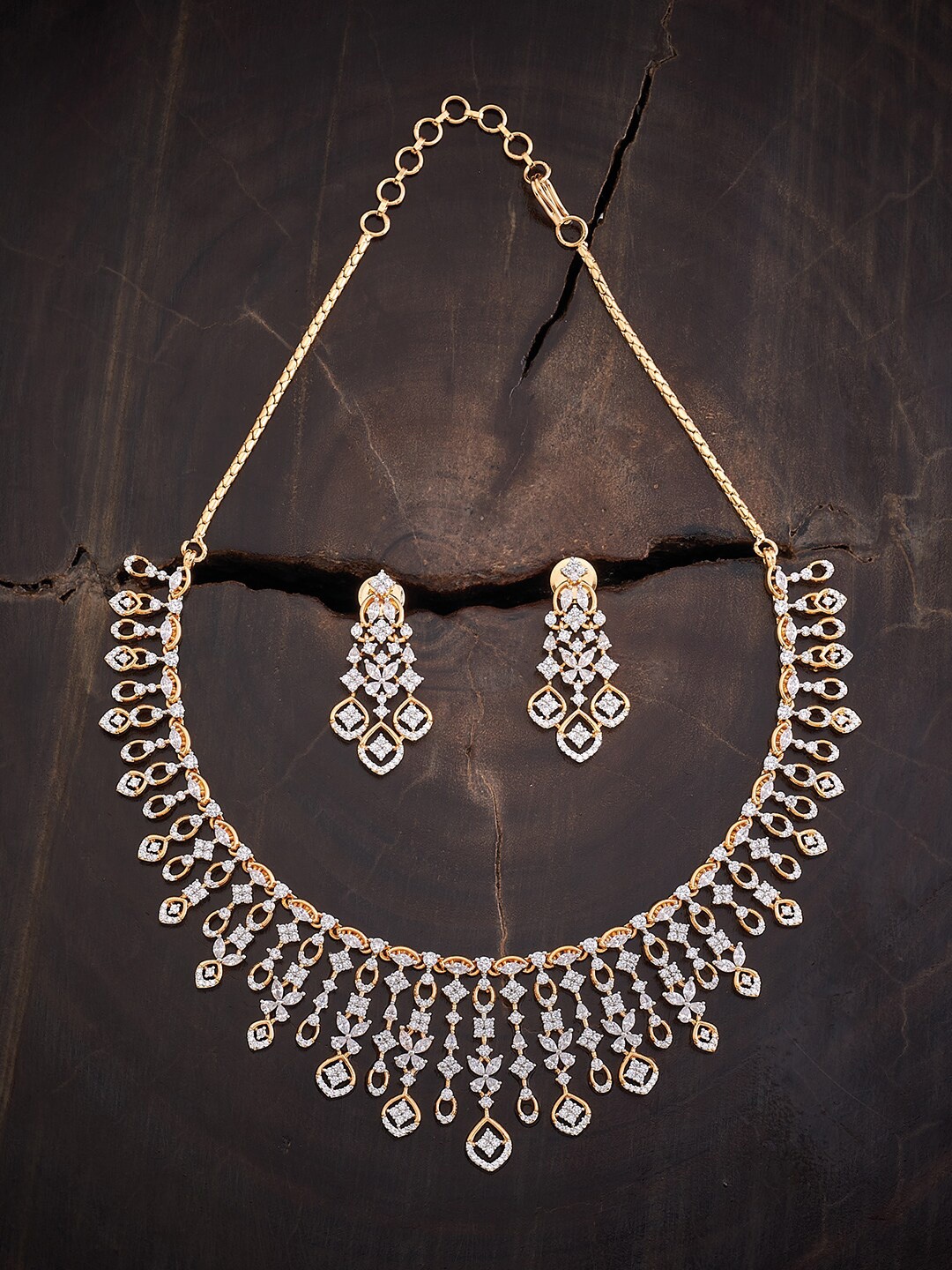 

Kushal's Fashion Jewellery Gold-Plated & CZ-Studded Jewellery Set