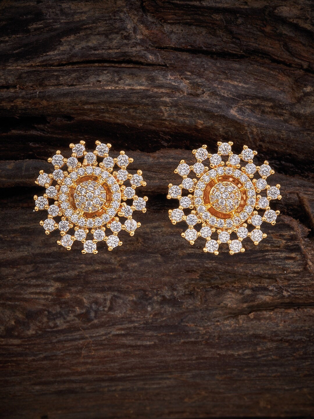 

Kushal's Fashion Jewellery Rose Gold-Plated Circular Studs