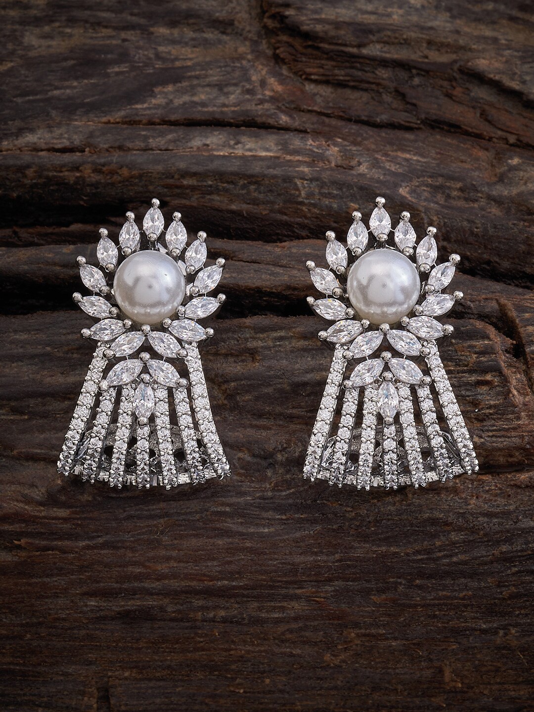 

Kushal's Fashion Jewellery Floral Drop Earrings, White