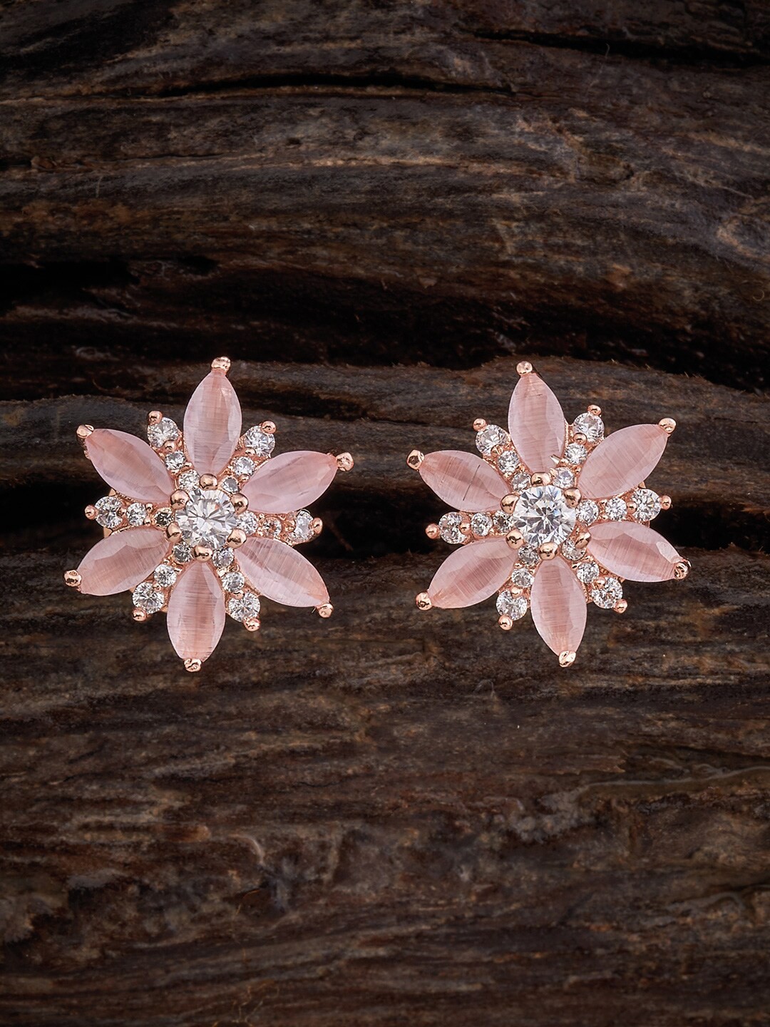 

Kushal's Fashion Jewellery Circular Studs Earrings, Pink