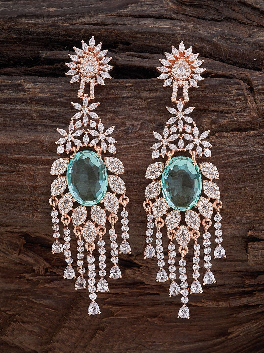

Kushal's Fashion Jewellery Classic Half Hoop Earrings, Sea green