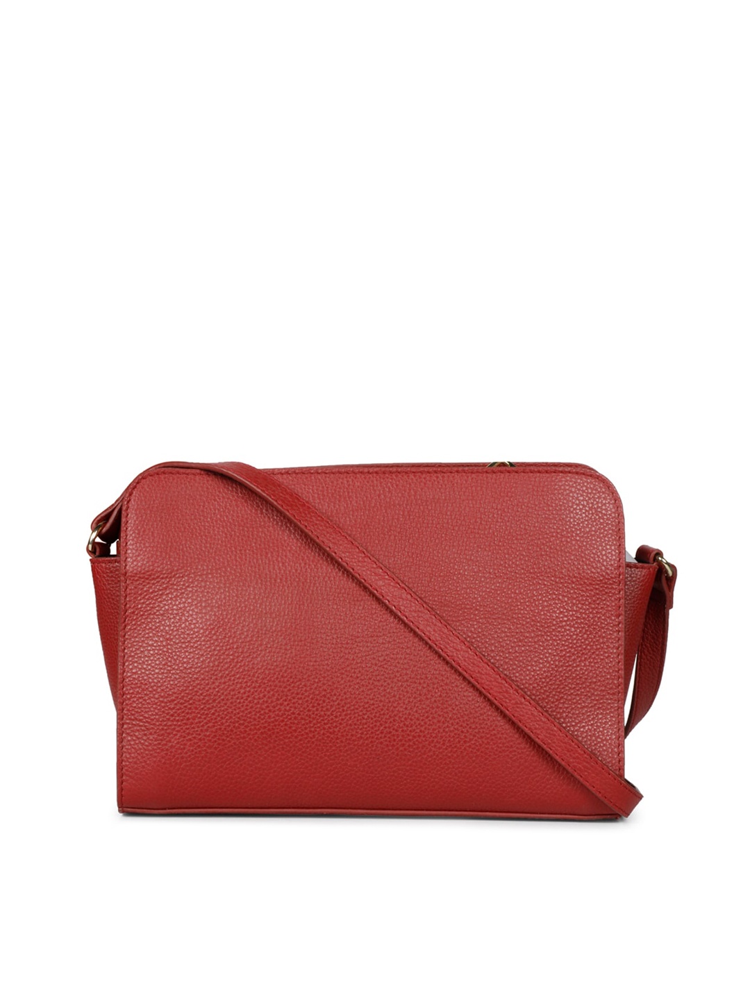 

Favore Leather Structured Sling Bag, Red