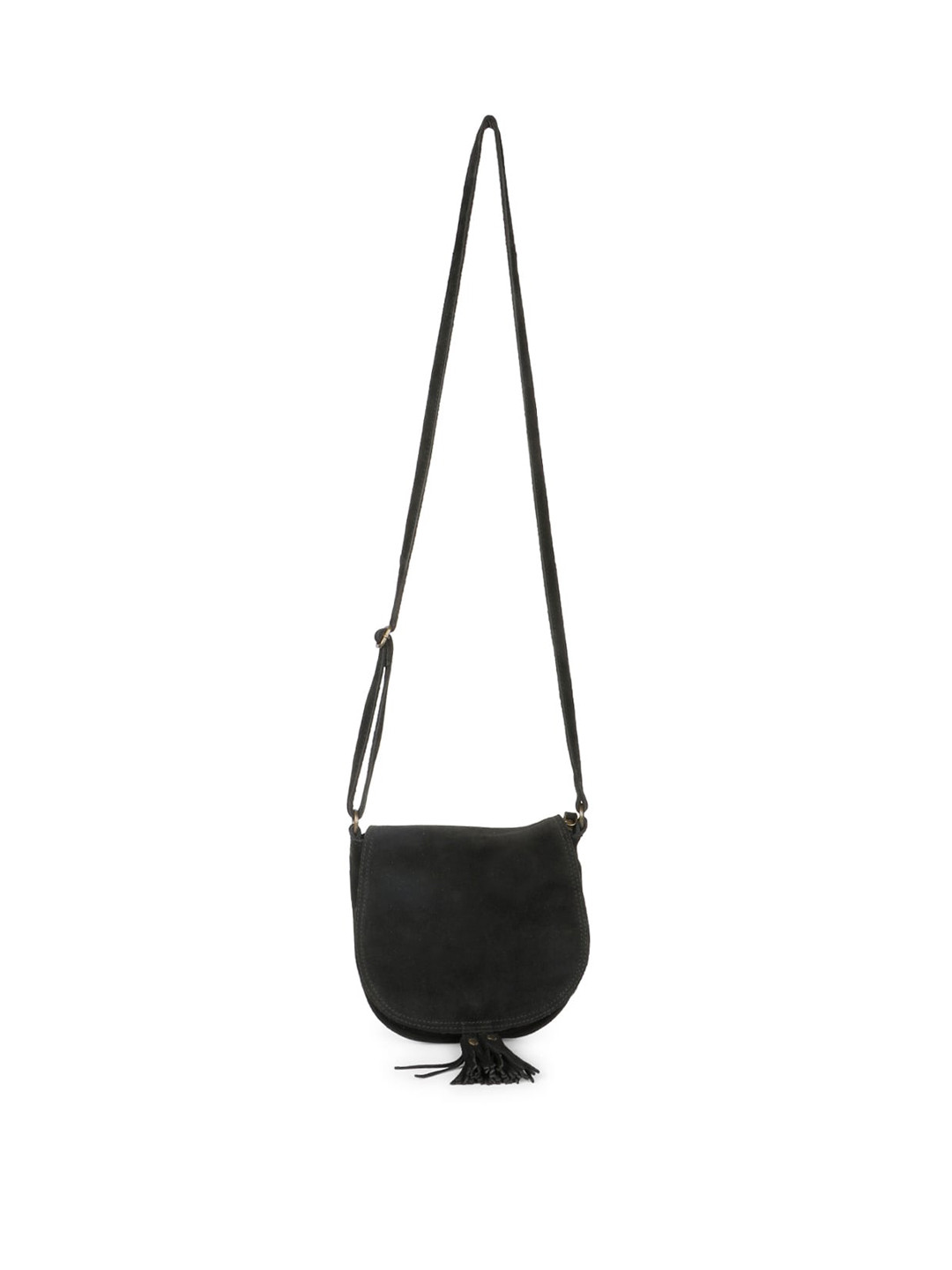 

Favore Leather Swagger Sling Bag, Navy blue