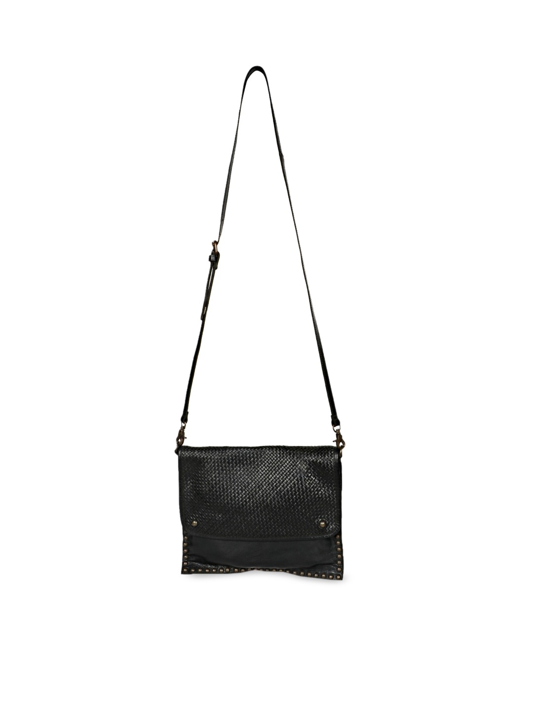 

Favore Leather Structured Sling Bag, Black