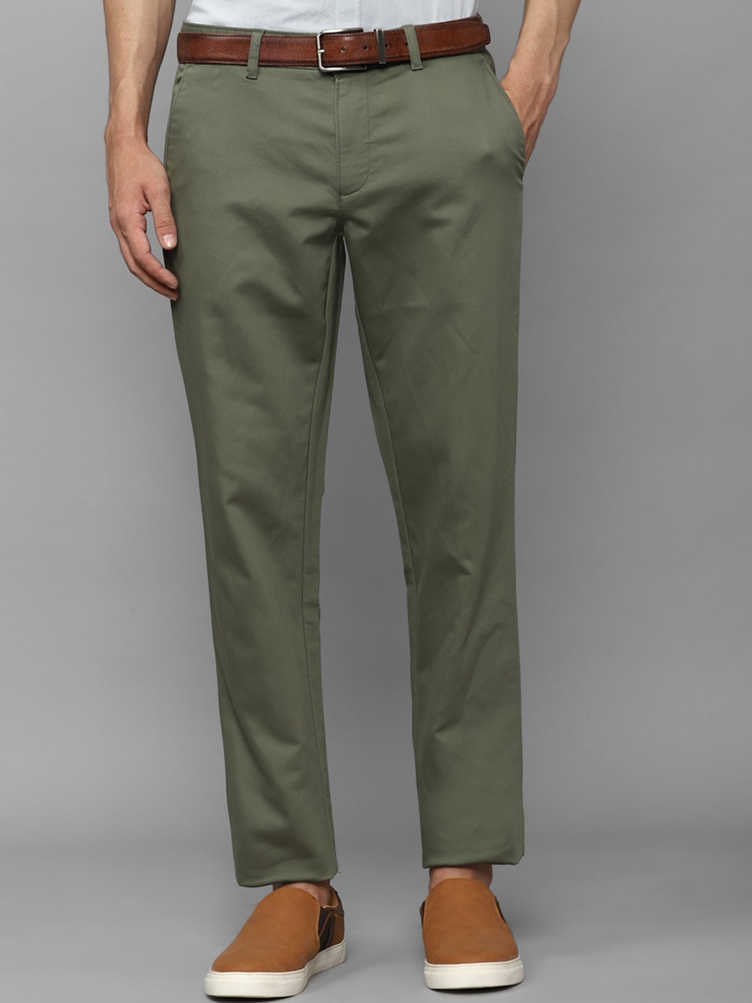 

Louis Philippe Sport Men Slim Fit Trousers, Olive