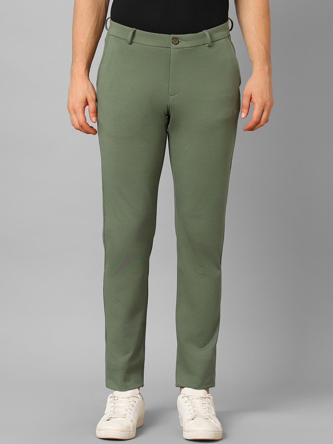 

Louis Philippe Sport Men Slim Fit Trousers, Olive