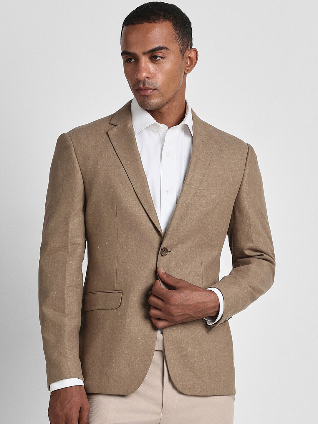 

Peter England Elite Linen Slim Fit Blazers, Brown