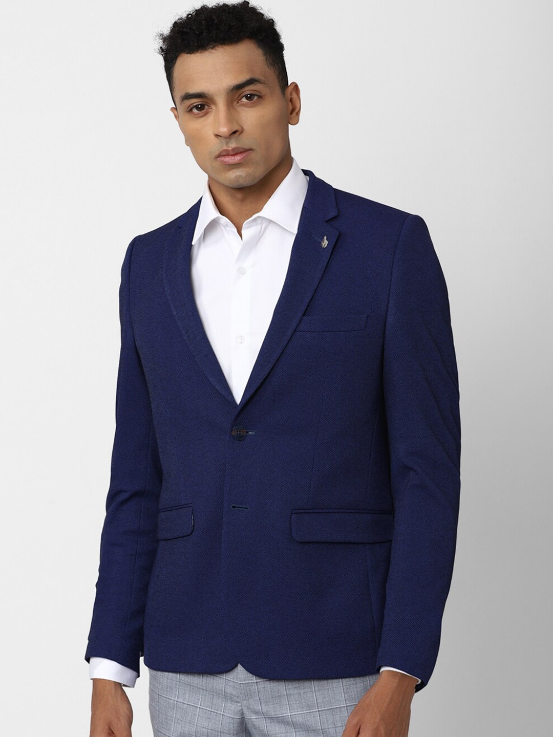 

Van Heusen Single-Breasted Slim-Fit Formal Blazer, Navy blue