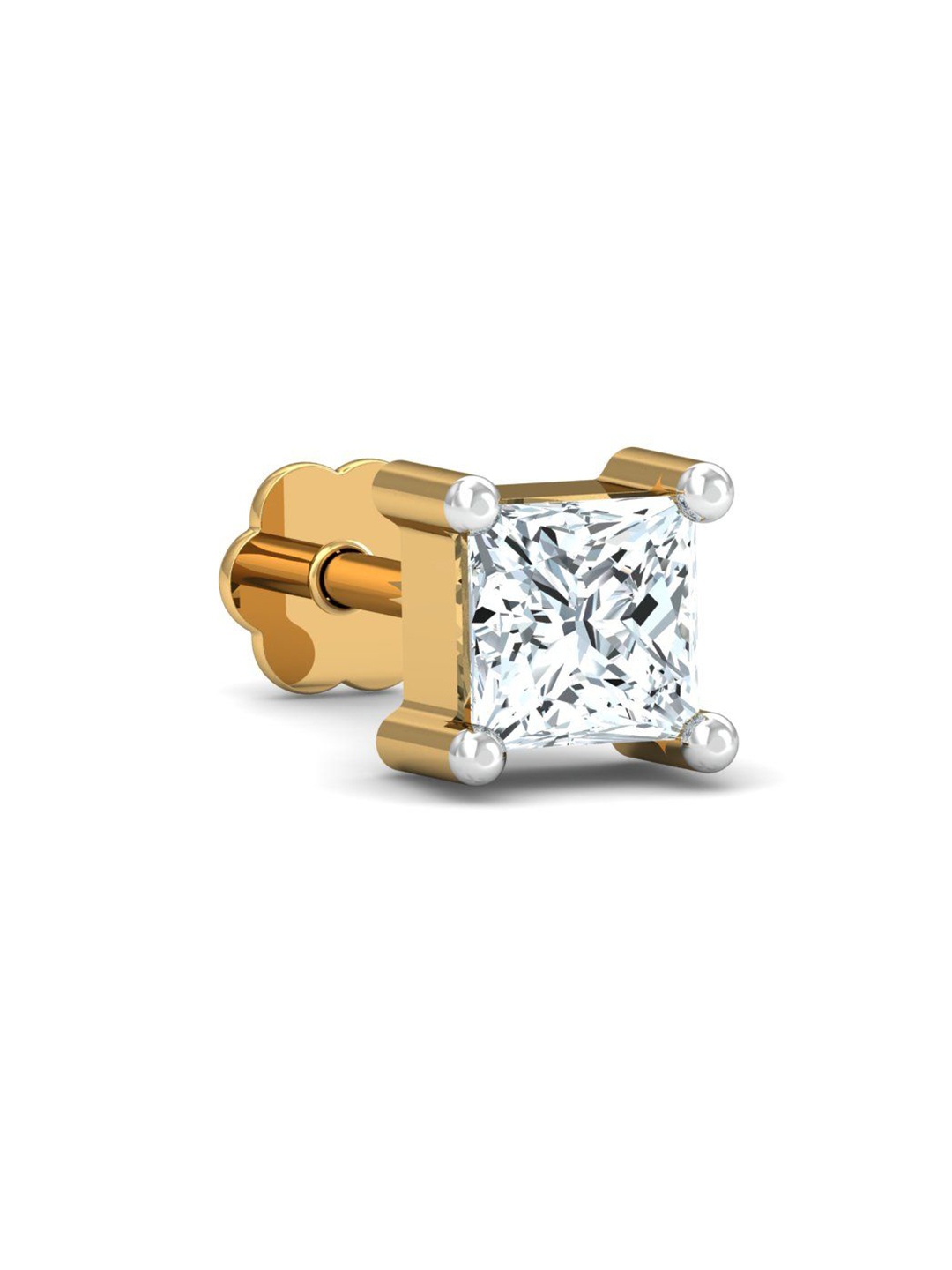 

KUBERBOX 18K Yellow Gold Varg Solitare Nose Stud