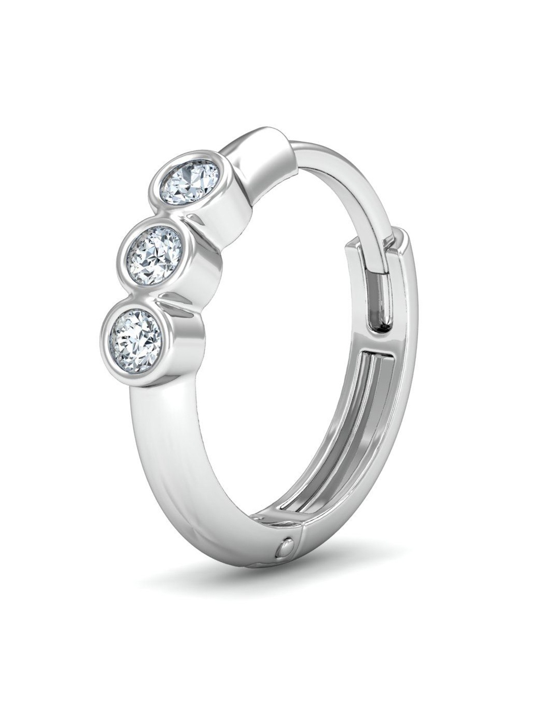 

KUBERBOX 18K White Gold Diamond Caprice Nose Ring