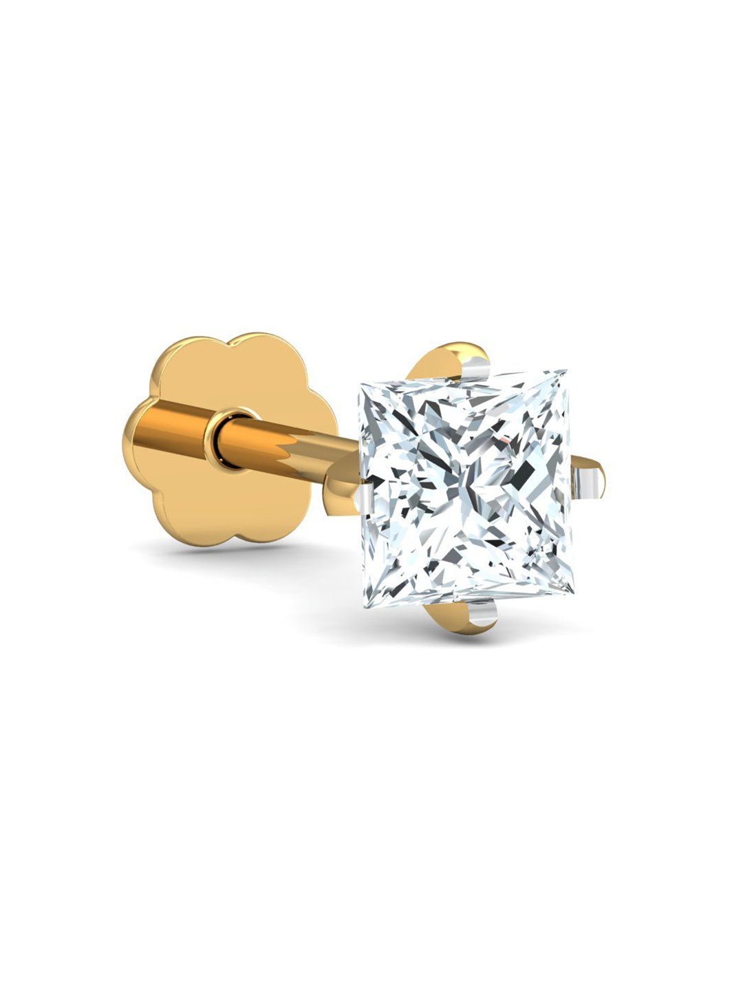 

KUBERBOX 18K Yellow Gold 0.33 ct. Princess Nose Stud