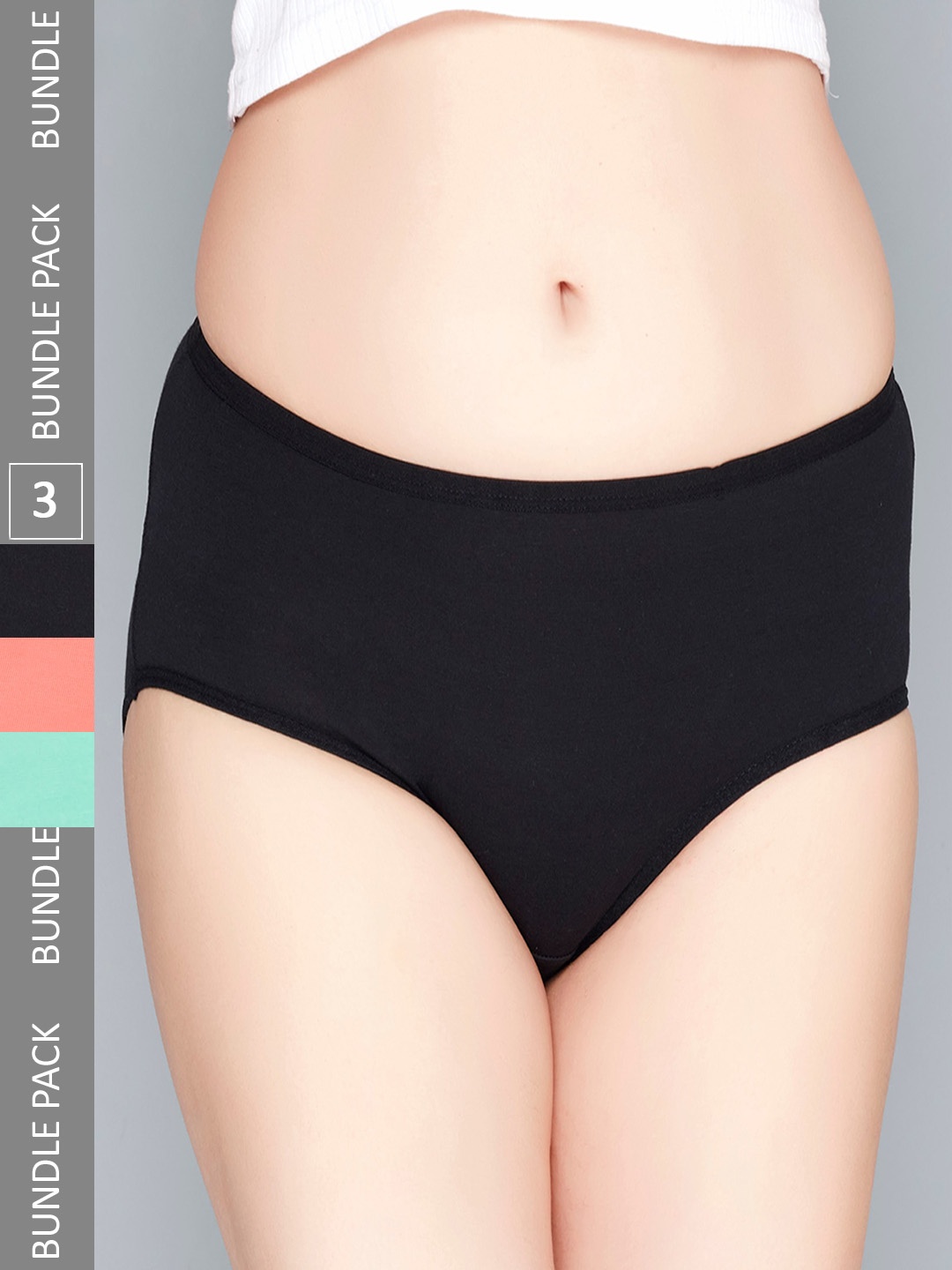 

Lady Love Women Pack Of 3 Assorted Hipster Briefs LLHB2102