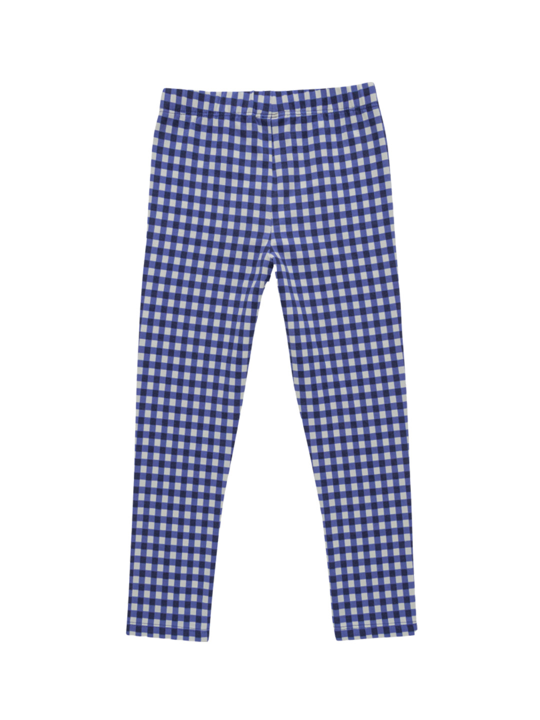 

JusCubs Girls Checked Ankle-Length Cotton Leggings, Blue