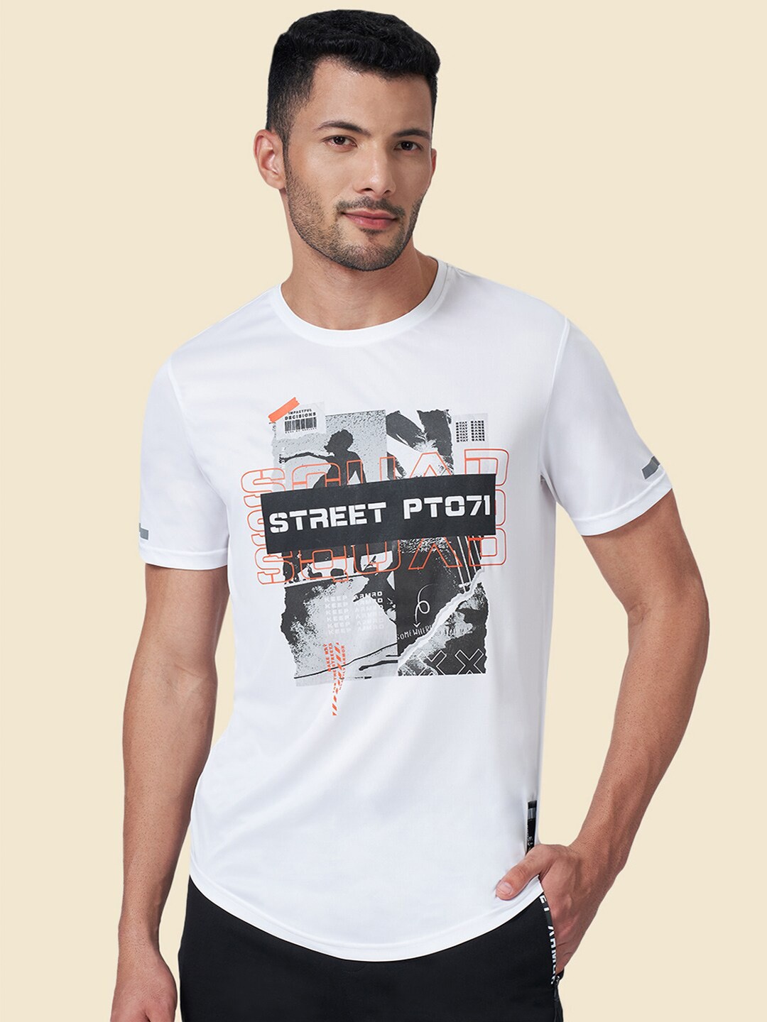

Street Armor by Pantaloons Typography Printed T-shirt, White