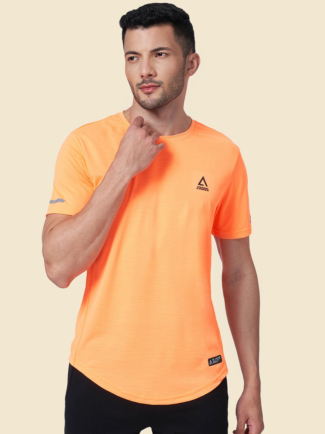 

Street Armor by Pantaloons Round Neck T-shirt, Orange