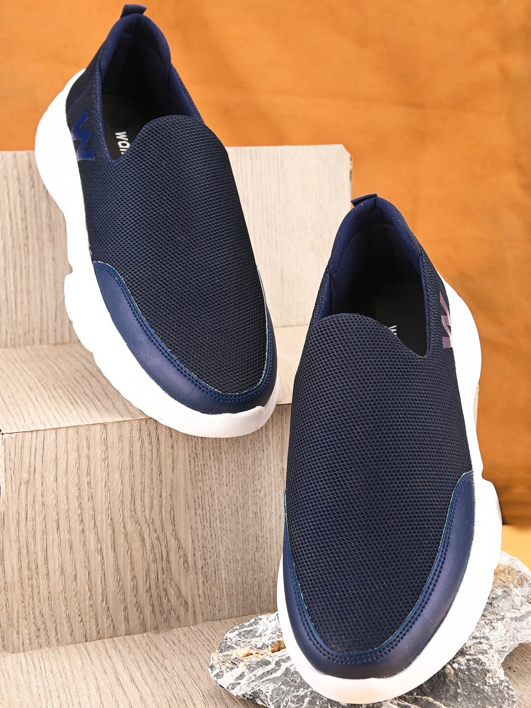 

Walkstyle By El Paso Men Comfort Mesh Non-Marking Running Shoes, Navy blue